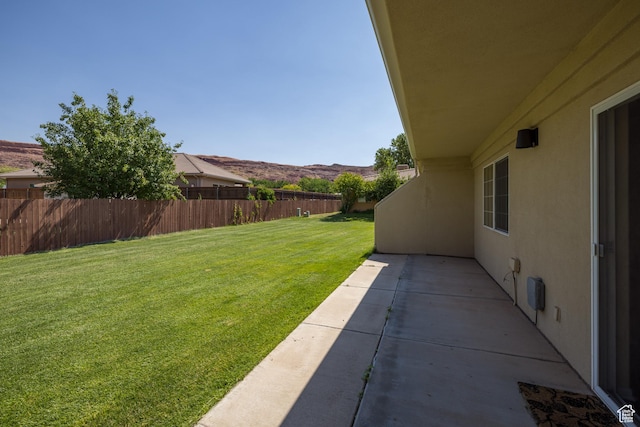 542 W Hale Ave, Moab, UT 84532 - view of yard featuring a patio and a mountain view