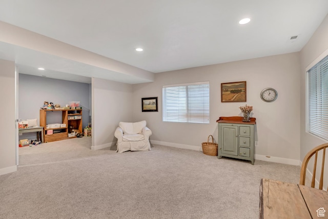1668 N 400 W, Farmington, UT 84025 - sitting room featuring light colored carpet and recessed lighting