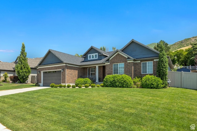 1668 N 400 W, Farmington, UT 84025 - view of front of property featuring brick siding, an attached garage, and driveway