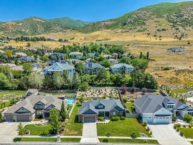 1668 N 400 W, Farmington, UT 84025 - aerial perspective of suburban area featuring a mountainous background