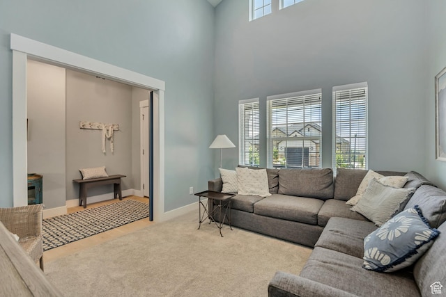 1668 N 400 W, Farmington, UT 84025 - living room with a towering ceiling and baseboards