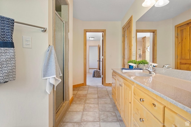 924 Redford Dr, Provo, UT 84604 - bathroom with vanity and a stall shower