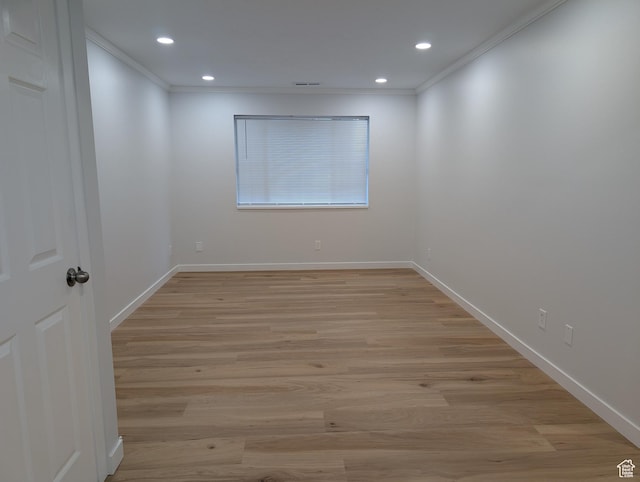 623 S 500 W Unit 17, Provo, UT 84601 - empty room with crown molding, light wood-style floors, and recessed lighting