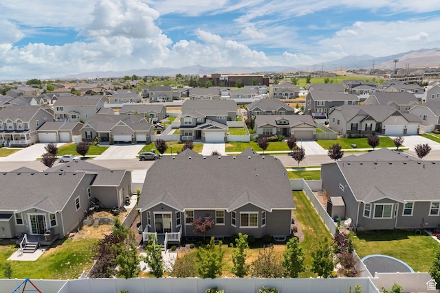 6856 W 8060 S, West Jordan, UT 84081 - aerial view of residential area with mountains