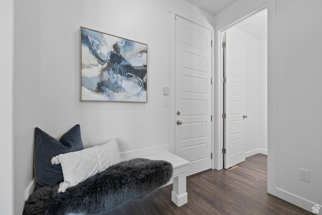 6856 W 8060 S, West Jordan, UT 84081 - mudroom featuring dark wood-style flooring and baseboards