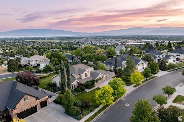 4179 W Sandalwood Dr, Cedar Hills, UT 84062 - aerial perspective of suburban area featuring mountains