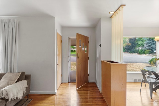 2335 Fillmore Ave, Ogden, UT 84401 - foyer entrance with wood finished floors and baseboards