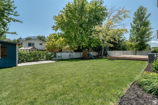 1732 N 280 W, Orem, UT 84057 - fenced backyard with a deck and a playground