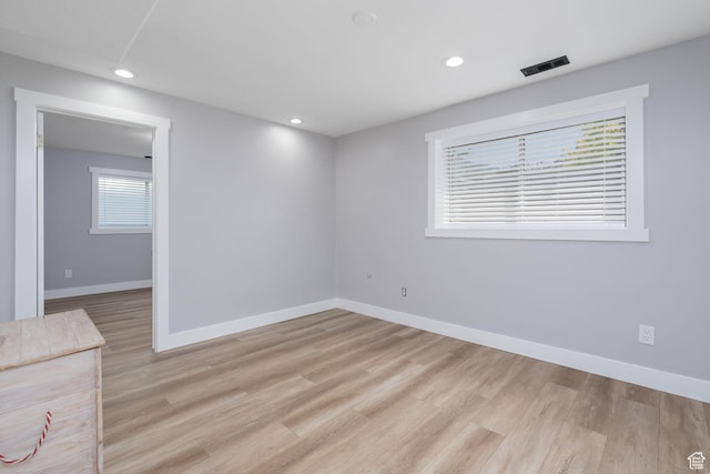 1732 N 280 W, Orem, UT 84057 - spare room with light wood-style floors and recessed lighting