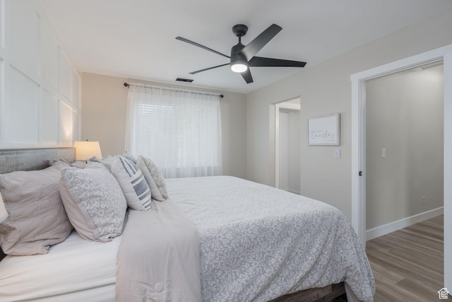 1732 N 280 W, Orem, UT 84057 - bedroom featuring wood finished floors and a ceiling fan
