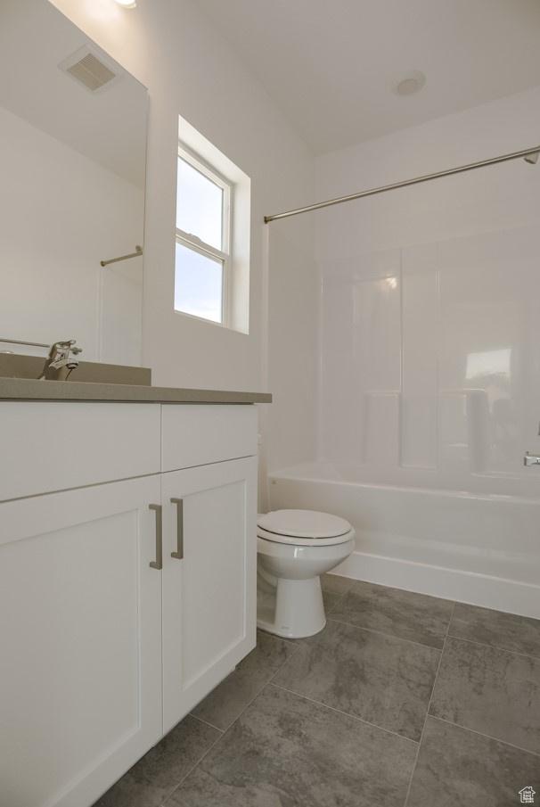 136 E Abbeville Ct, Sandy, UT 84070 - bathroom with vanity and shower / washtub combination