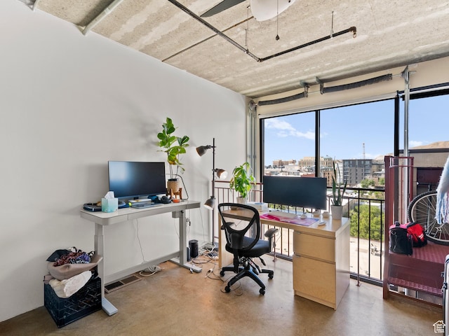 360 W Broadway S Unit 619, Salt Lake City, UT 84101 - office featuring finished concrete floors