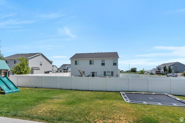 233 W 930 S, American Fork, UT 84003 - fenced backyard with a residential view and a playground