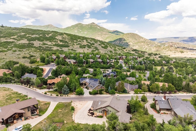 1297 W Lime Canyon Way N, Midway, UT 84049 - aerial perspective of suburban area featuring a mountain backdrop
