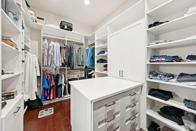 13690 N Deer Canyon Dr, Kamas, UT 84036 - spacious closet featuring dark wood-style flooring