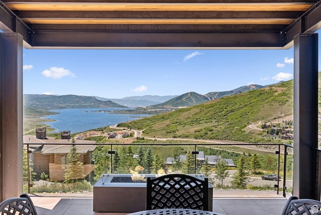 13690 N Deer Canyon Dr, Kamas, UT 84036 - balcony with a water and mountain view
