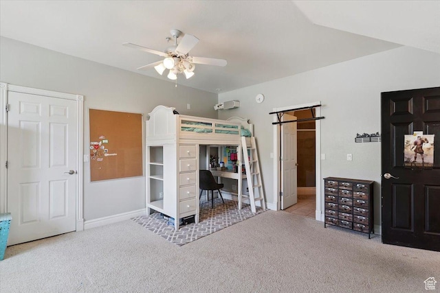 2718 N 2125 E, Layton, UT 84040 - bedroom featuring carpet, an office area, and ceiling fan