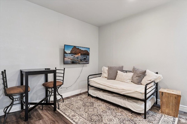 2718 N 2125 E, Layton, UT 84040 - living area featuring wood finished floors and baseboards