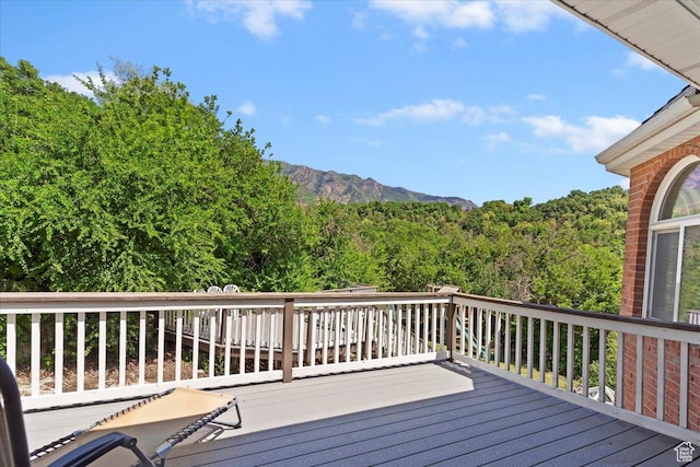 2718 N 2125 E, Layton, UT 84040 - deck with a forest view and a mountain view