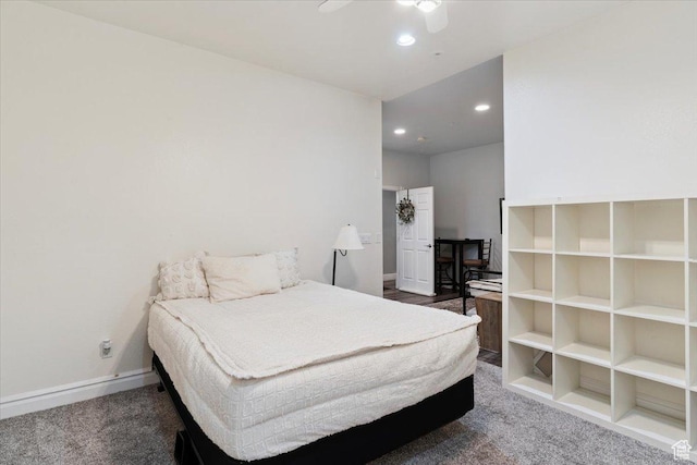 2718 N 2125 E, Layton, UT 84040 - carpeted bedroom with recessed lighting and a ceiling fan