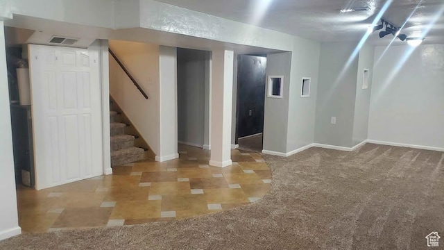 985 Jackson Ave, Ogden, UT 84404 - finished below grade area with stairway and carpet flooring