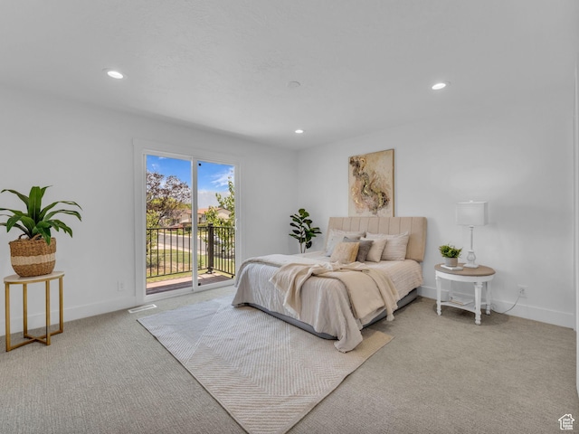 6685 S 3380 W, West Jordan, UT 84084 - carpeted bedroom featuring access to outside and recessed lighting
