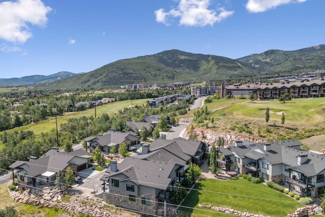 4313 Holly Frost Ct, Park City, UT 84098 - aerial view of residential area with a mountainous background and a local golf course