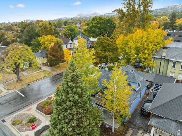 853 E Second Ave N, Salt Lake City, UT 84103 - aerial perspective of suburban area featuring a mountainous background