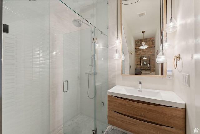 853 E Second Ave N, Salt Lake City, UT 84103 - bathroom with a stall shower and vanity