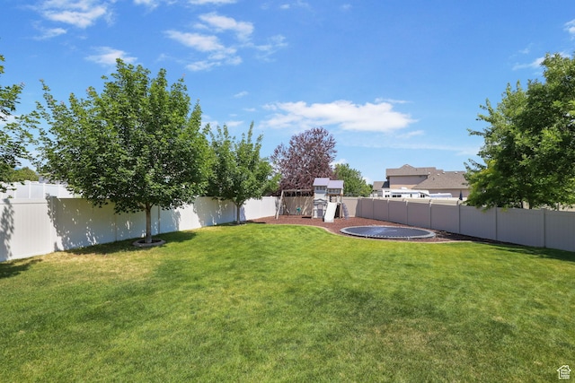 6082 W Cedar Fork Dr S, West Jordan, UT 84081 - fenced backyard with a playground