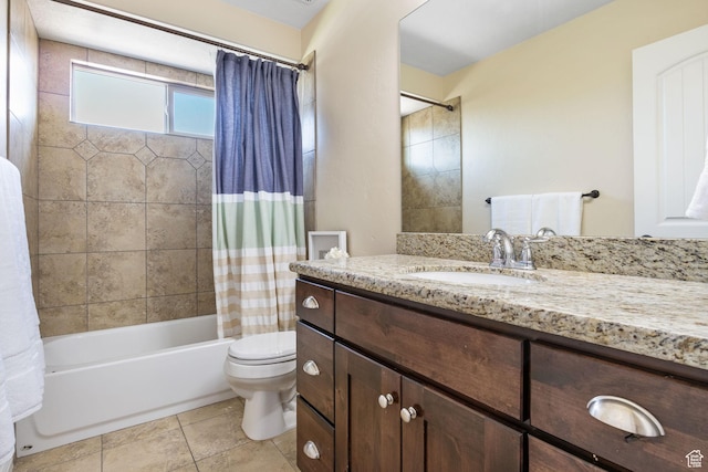 6082 W Cedar Fork Dr S, West Jordan, UT 84081 - bathroom featuring shower / tub combo with curtain and vanity