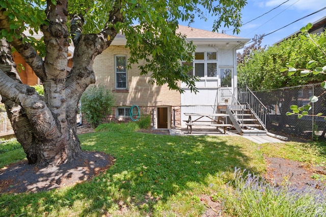 320 E 3rd Ave, Salt Lake City, UT 84103 - back of house featuring brick siding and stairway