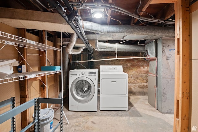 320 E 3rd Ave, Salt Lake City, UT 84103 - unfinished below grade area featuring washing machine and dryer