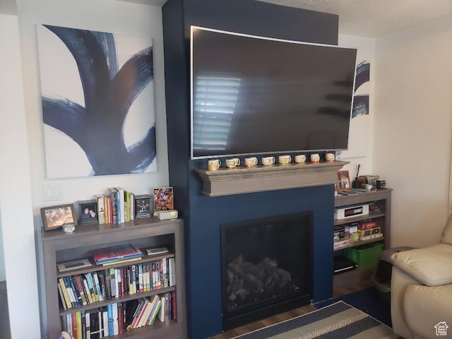 1133 E Sherman Ave S, Salt Lake City, UT 84105 - living area featuring a fireplace