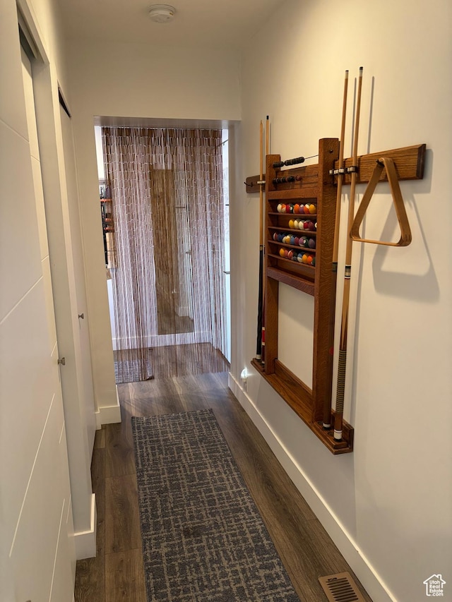 1133 E Sherman Ave S, Salt Lake City, UT 84105 - hall with wood finished floors and baseboards