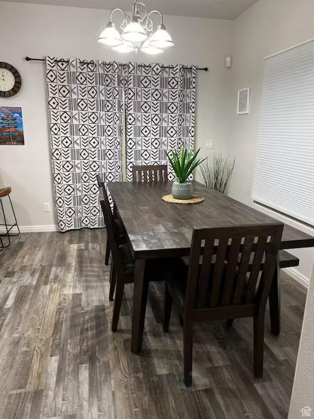 300 E 300 N Unit A8, Kanab, UT 84741 - dining room featuring wood finished floors and a chandelier