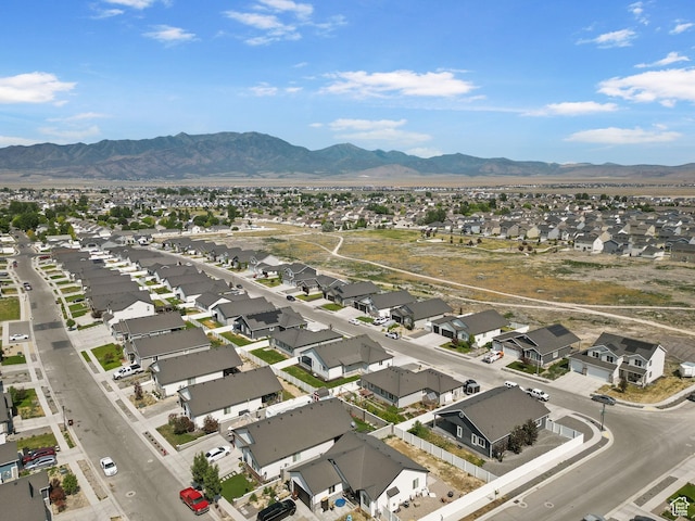 2418 E Quaking Aspen Ln, Eagle Mountain, UT 84005 - aerial perspective of suburban area with a mountainous background