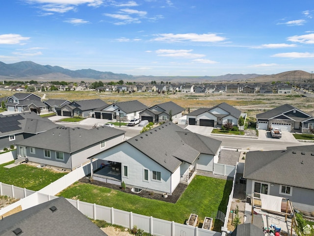 2418 E Quaking Aspen Ln, Eagle Mountain, UT 84005 - aerial perspective of suburban area featuring a mountain backdrop