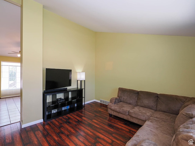 2333 W Ledgewood Dr, Taylorsville, UT 84129 - living area with wood finished floors and ceiling fan