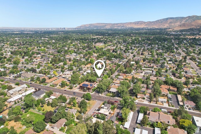 3232 S 2600 E, Salt Lake City, UT 84109 - aerial overview of property's location featuring a mountainous background and nearby suburban area