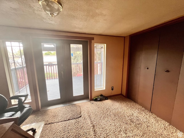 148 Duchesne St, Helper, UT 84526 - entryway featuring carpet flooring and a textured ceiling