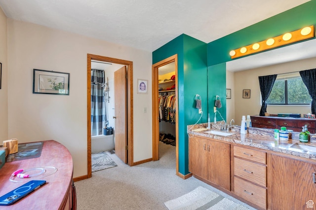 3286 Danish Hills Cir, Cottonwood Heights, UT 84121 - bathroom featuring double vanity and shower / bath combo