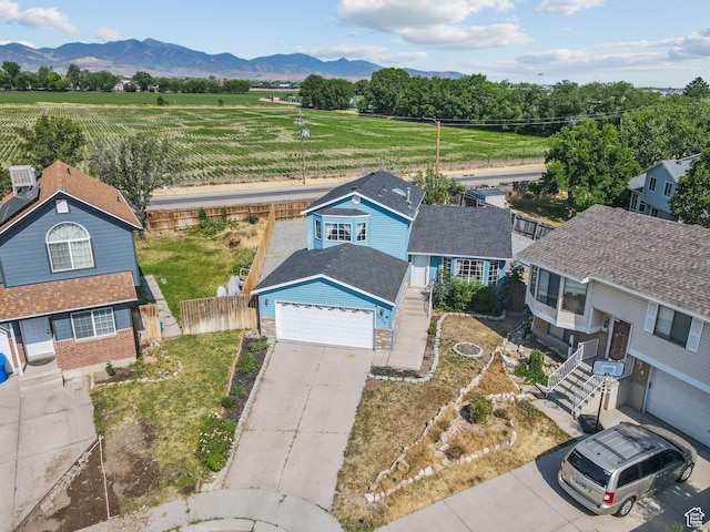 8770 S 3980 W, West Jordan, UT 84084 - overview of rural landscape featuring a mountainous background and large plots for crops