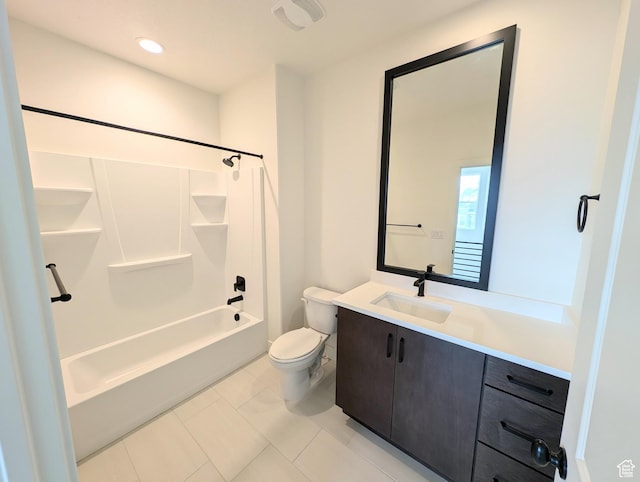 11369 S Watercourse Rd W Unit 202, South Jordan, UT 84009 - full bath featuring vanity, bathing tub / shower combination, and tile patterned flooring