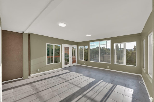 2313 N 850 E, Lehi, UT 84043 - unfurnished sunroom with tile patterned floors and french doors