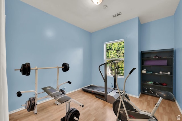 2313 N 850 E, Lehi, UT 84043 - workout room featuring wood finished floors