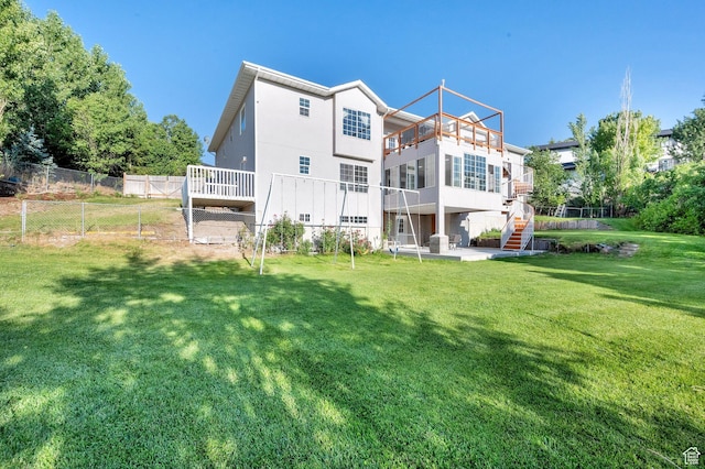 2313 N 850 E, Lehi, UT 84043 - back of house with a patio area and stairway