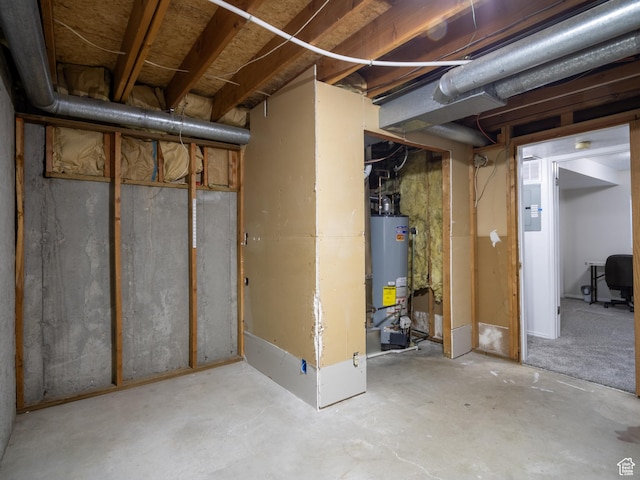 8823 S 3715 W, West Jordan, UT 84088 - unfinished basement featuring gas water heater