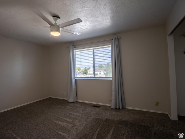 8823 S 3715 W, West Jordan, UT 84088 - carpeted empty room with a ceiling fan and a textured ceiling