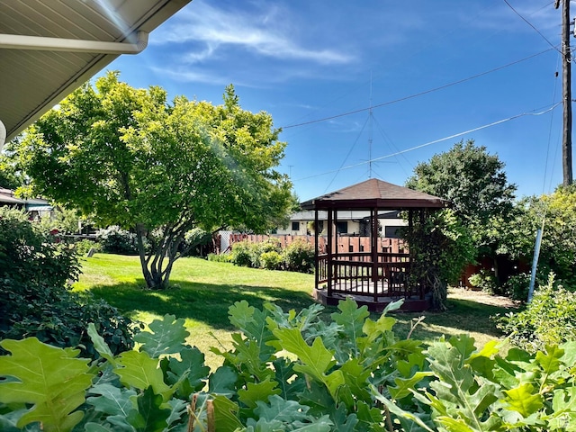 1208 Valhalla Dr, Clearfield, UT 84015 - view of grassy yard with a gazebo